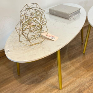 MESA DE CENTRO CON TOP SINTERIZADO DE 1.00M * 50CM