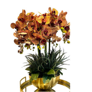 ARREGLO 9 ORQUÍDEAS ARTIFICIALES