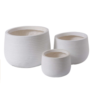 MACETA TEXTURA RAYADA