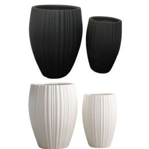 MACETA ALTA CON RELIEVE