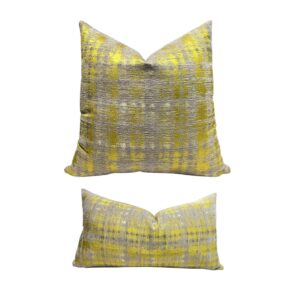 Funda abstracta gris y amarillo #22
