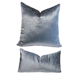 Funda color azul platinado punteado #24