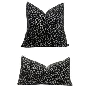 Funda para cojín - burbujas negro y blanco #7