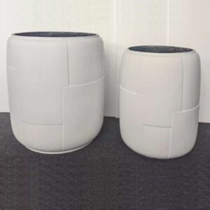 Maceta cilíndrica con figuras